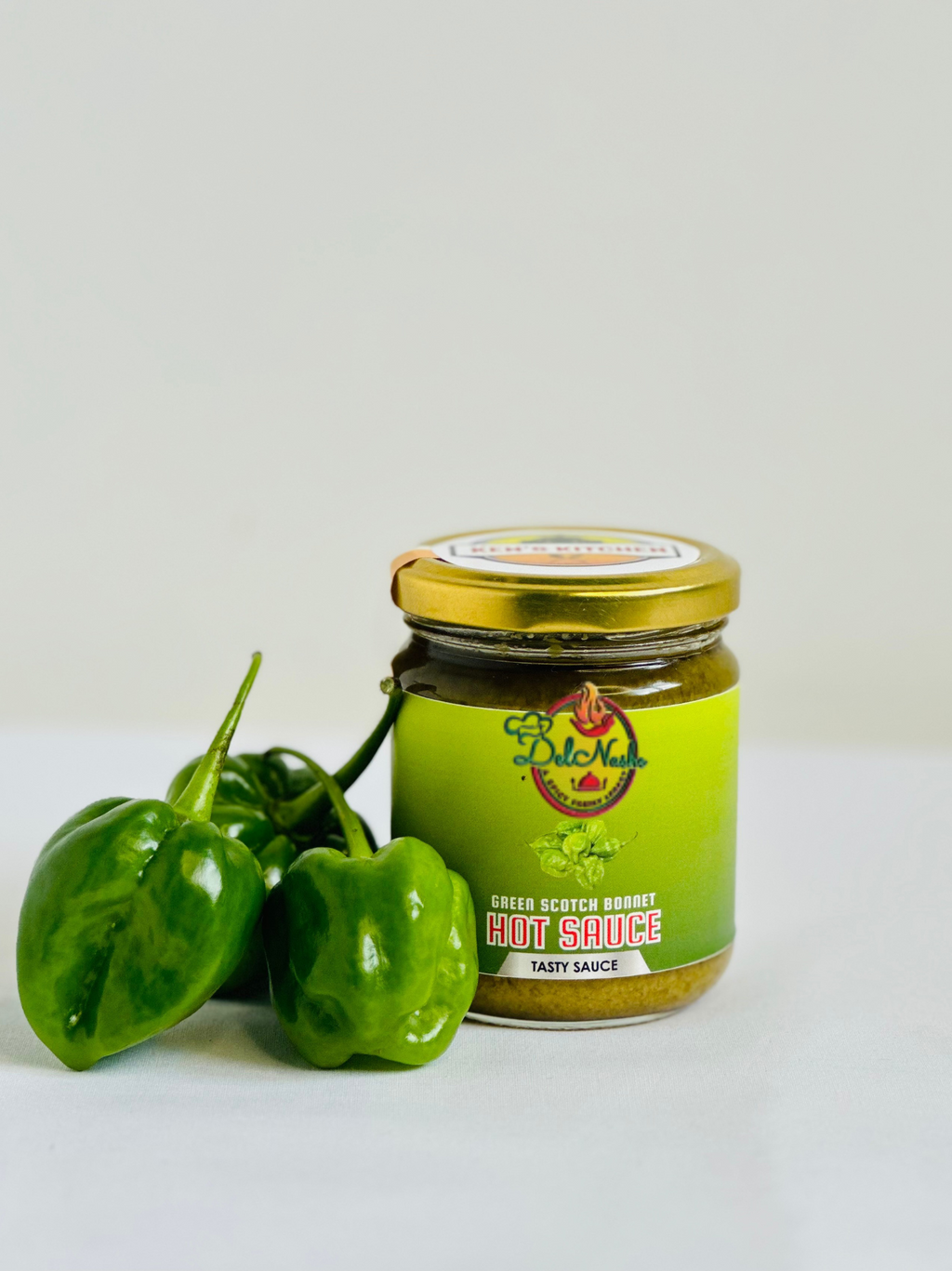 🟢 Green Scotch Bonnet Hot Sauce