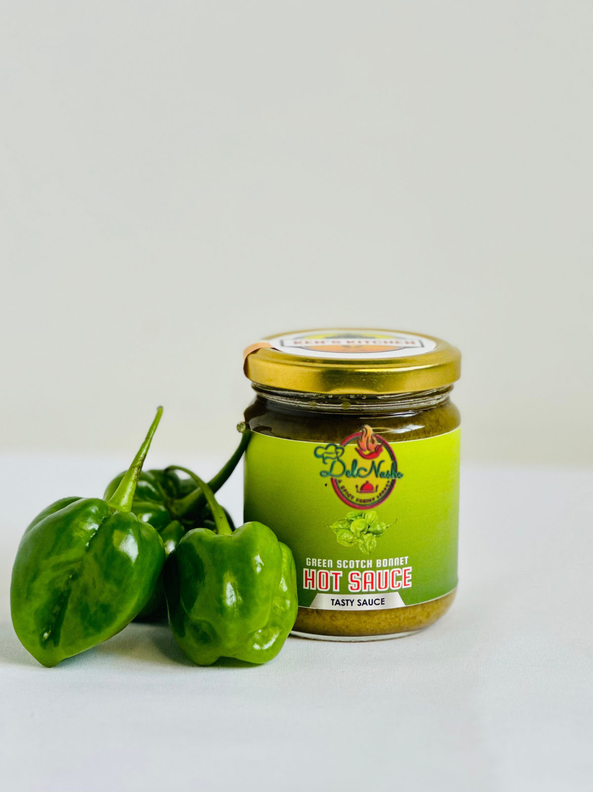 🟢 Green Scotch Bonnet Hot Sauce